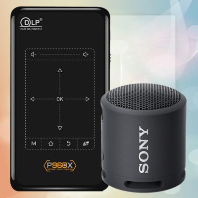 P960X Mini Projector with Bluetooth Speaker